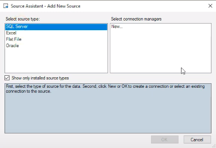 SSIS source assistant