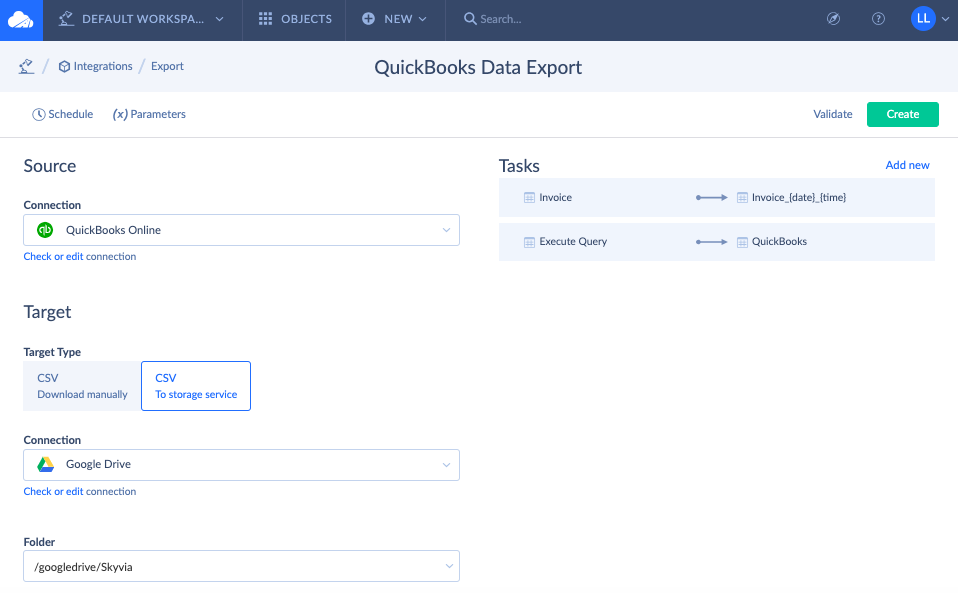 QuickBooks Data Export