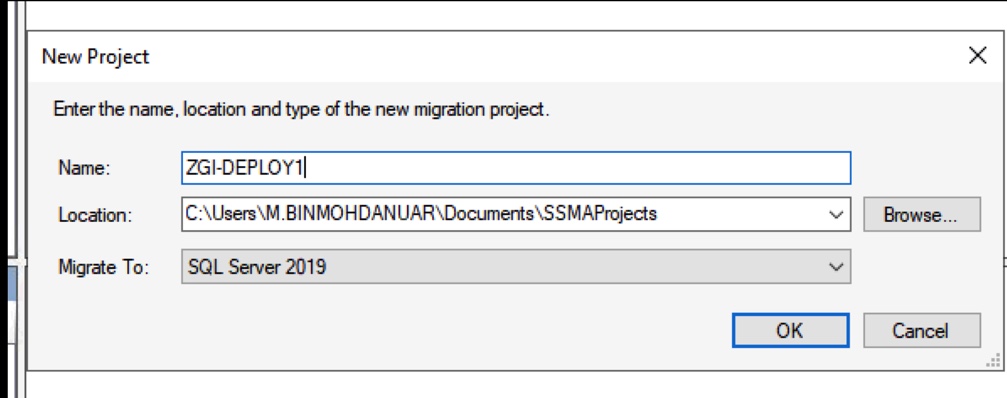 New Migration Project