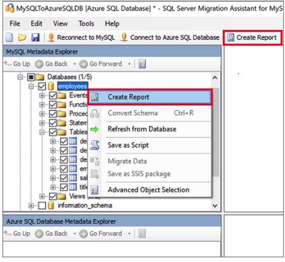 Create report