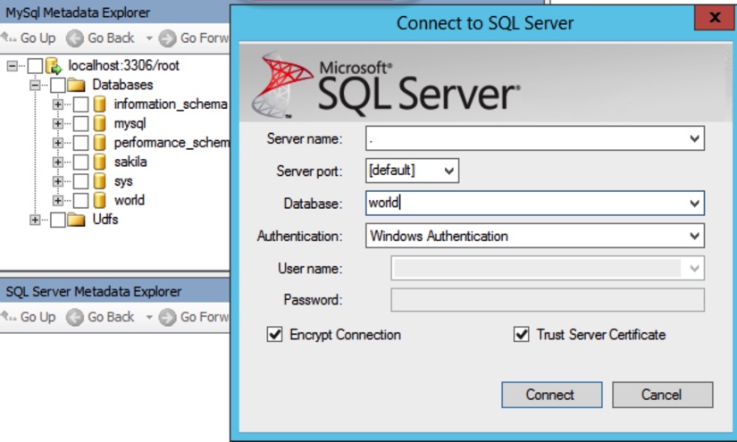 MySQL Metadata Explorer