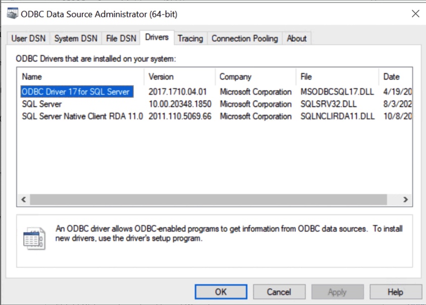 ODBC Data Source