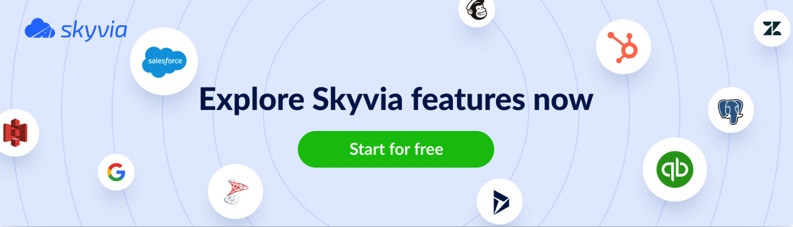 Skyvia banner Explore Skyvia Features now

