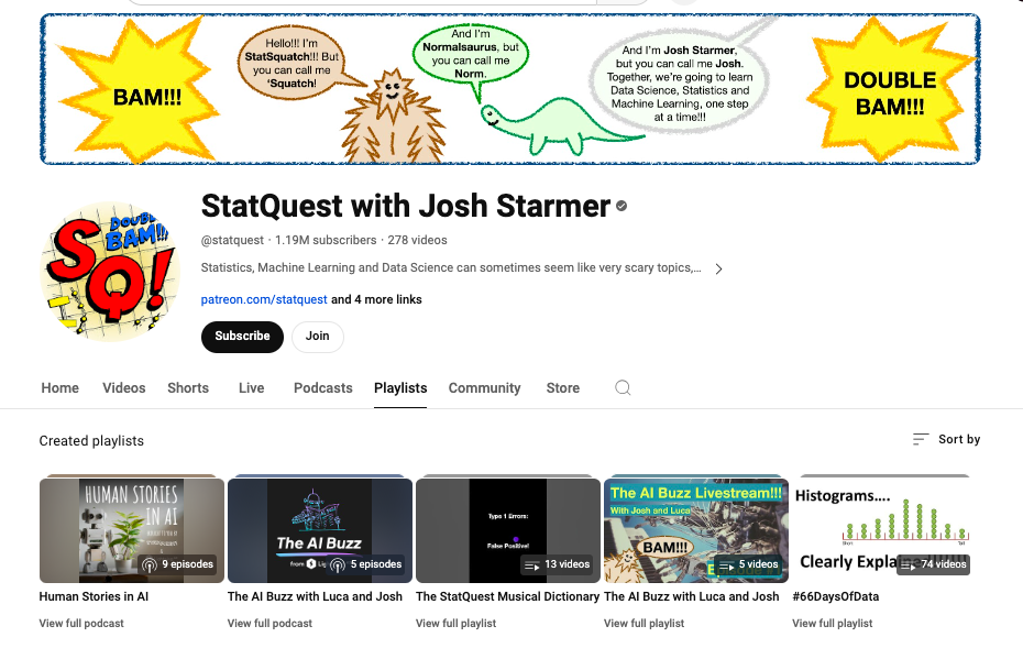 StatQuest with Josh Starmer