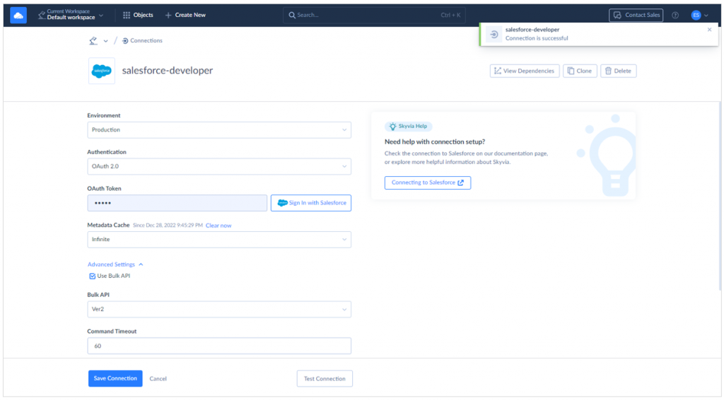 Salesforce connector by Skyvia