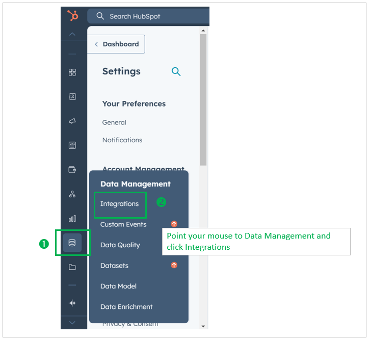 Hubspot data management