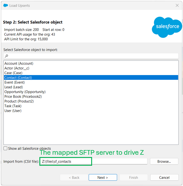 create Salesforce object