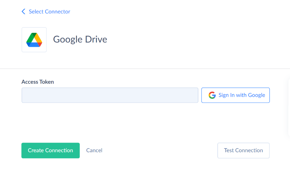 New Google Drive Connection in Skyvia