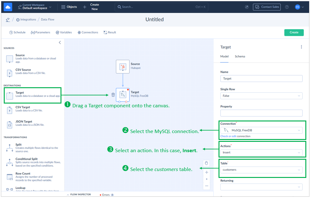 Skyvia Data Flow