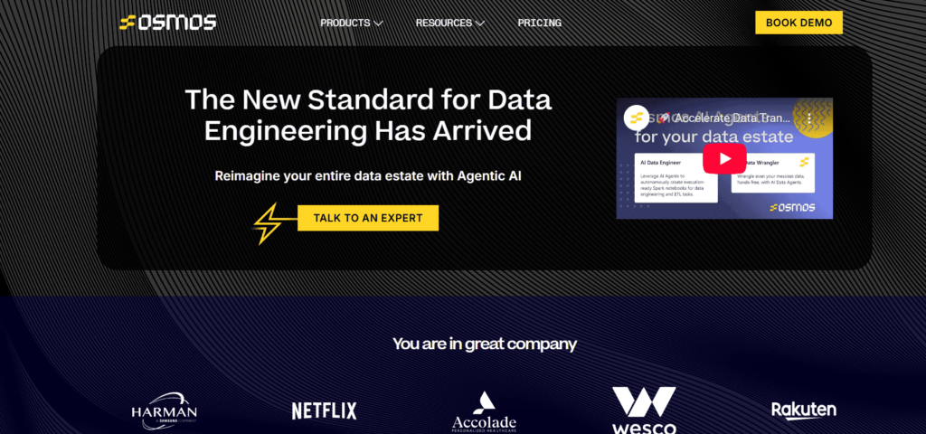 Osmos home page Osmos