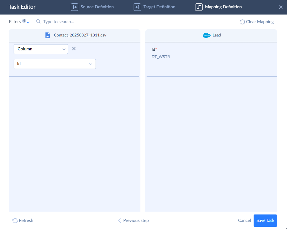 task editor