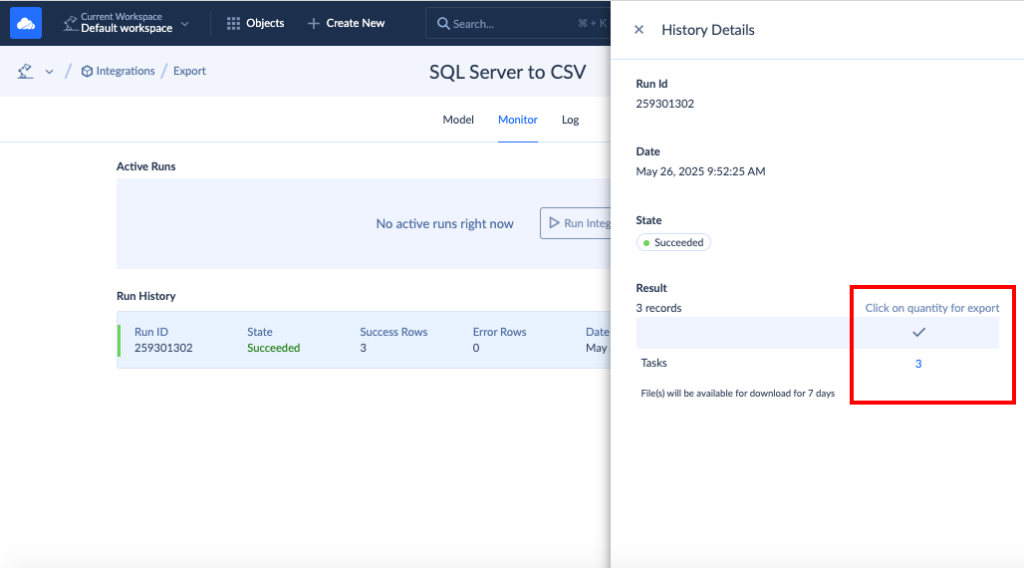 Monitor logs