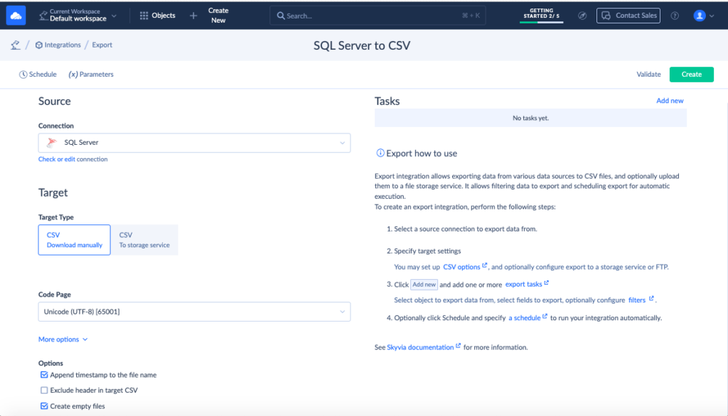 SQL Server to CSV Export Scenario