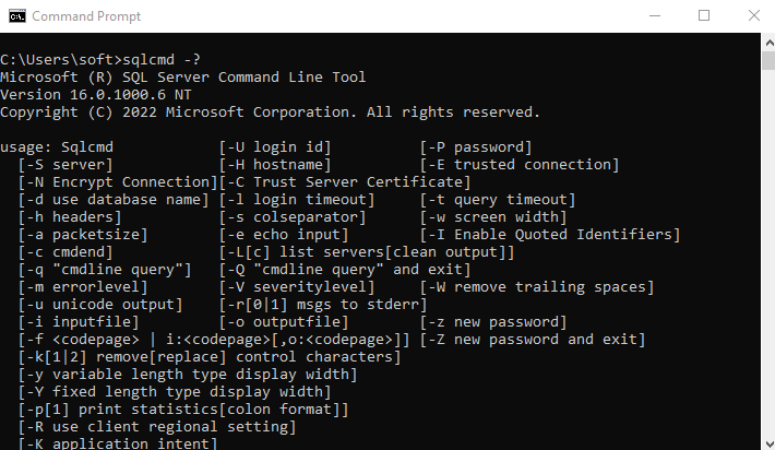 command report
