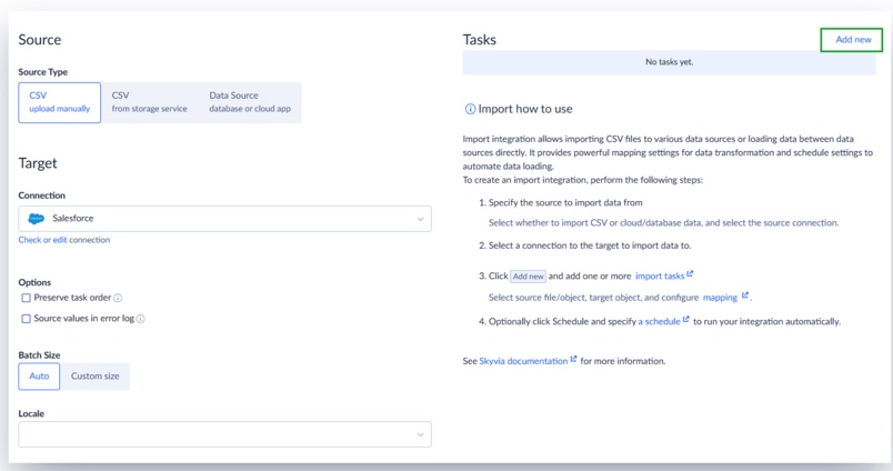 CSV Salesforce Import
