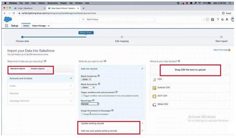 Salesforce Data Import