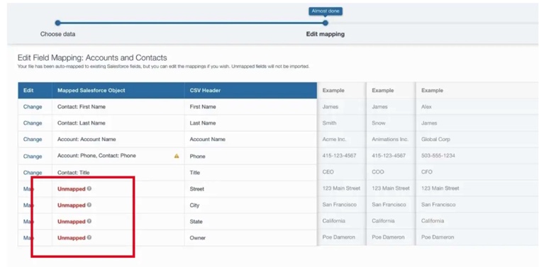 Salesforce Data Import