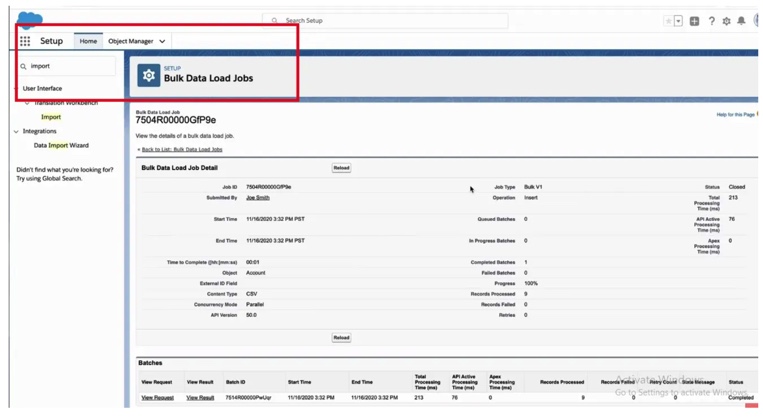 Salesforce Data Import