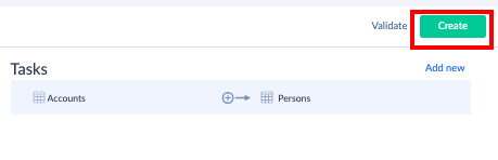 create new tasks in Skyvia