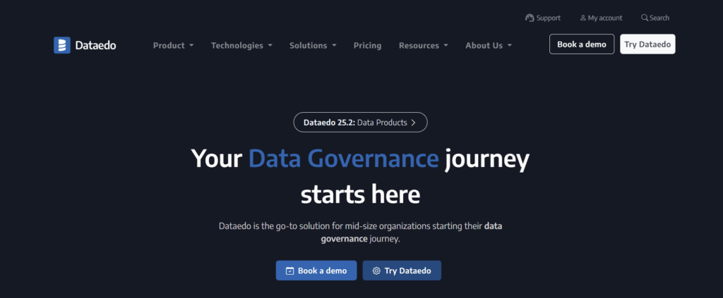 Dataedo Main Page
