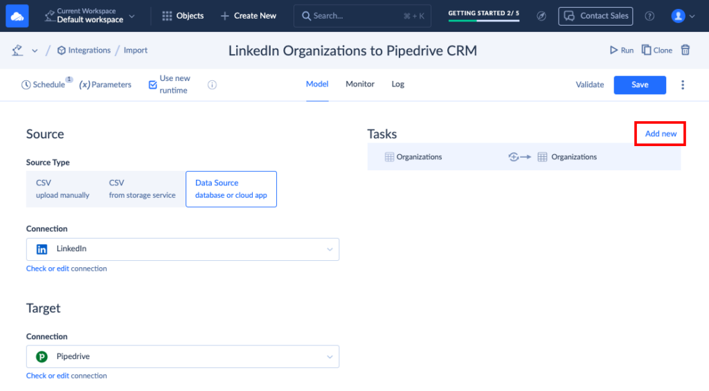 LinkedIn to Pipedrive integration