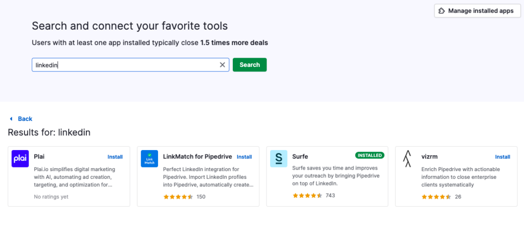 Pipedrive Marketplace