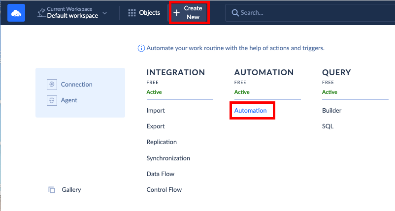 Skyvia Automation