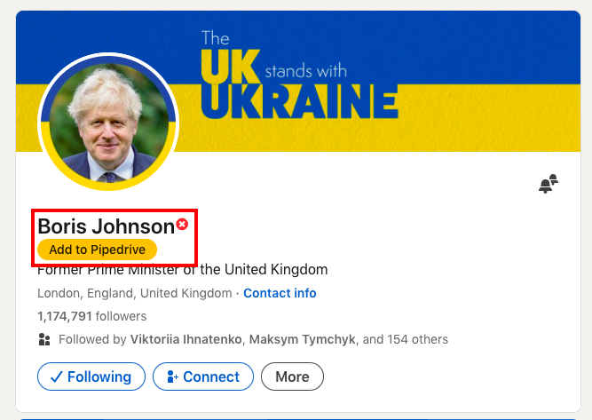 LinkedIn profile