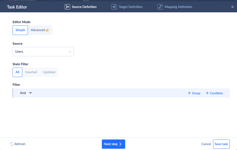Task editor