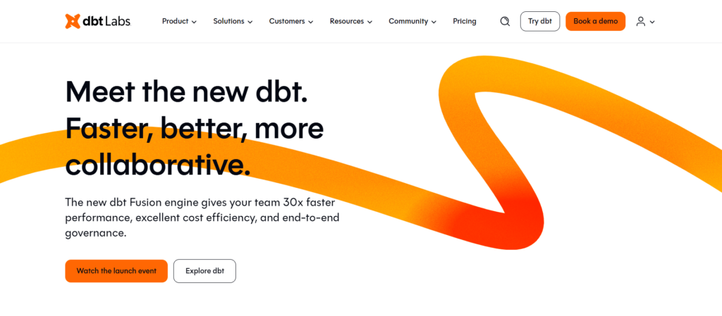 dbt Main Page