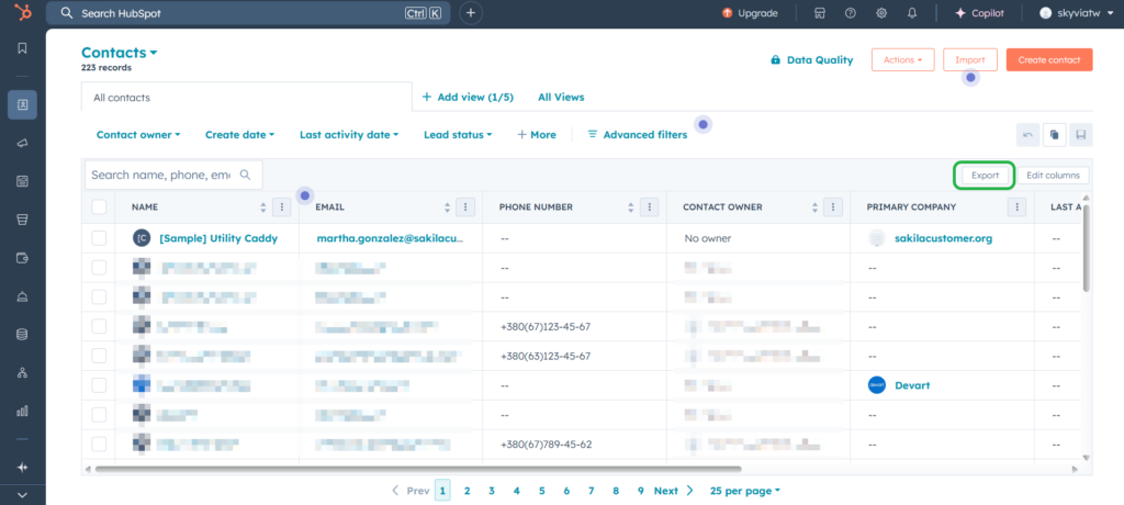 HubSpot Contacts