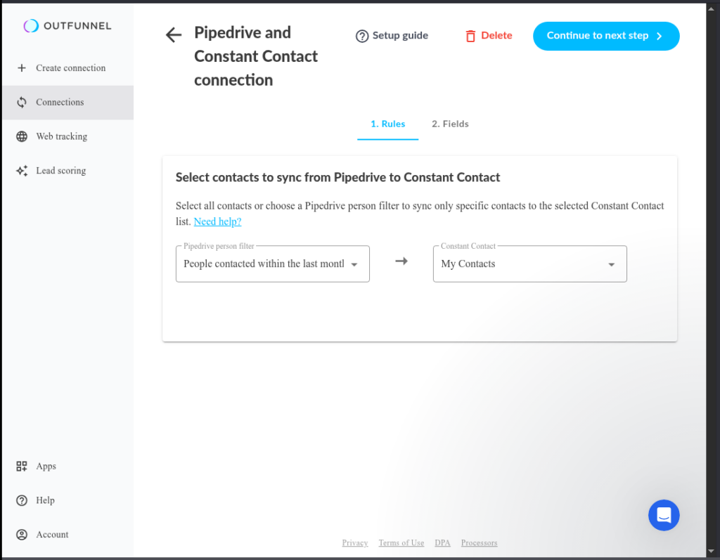 Contacts to syns