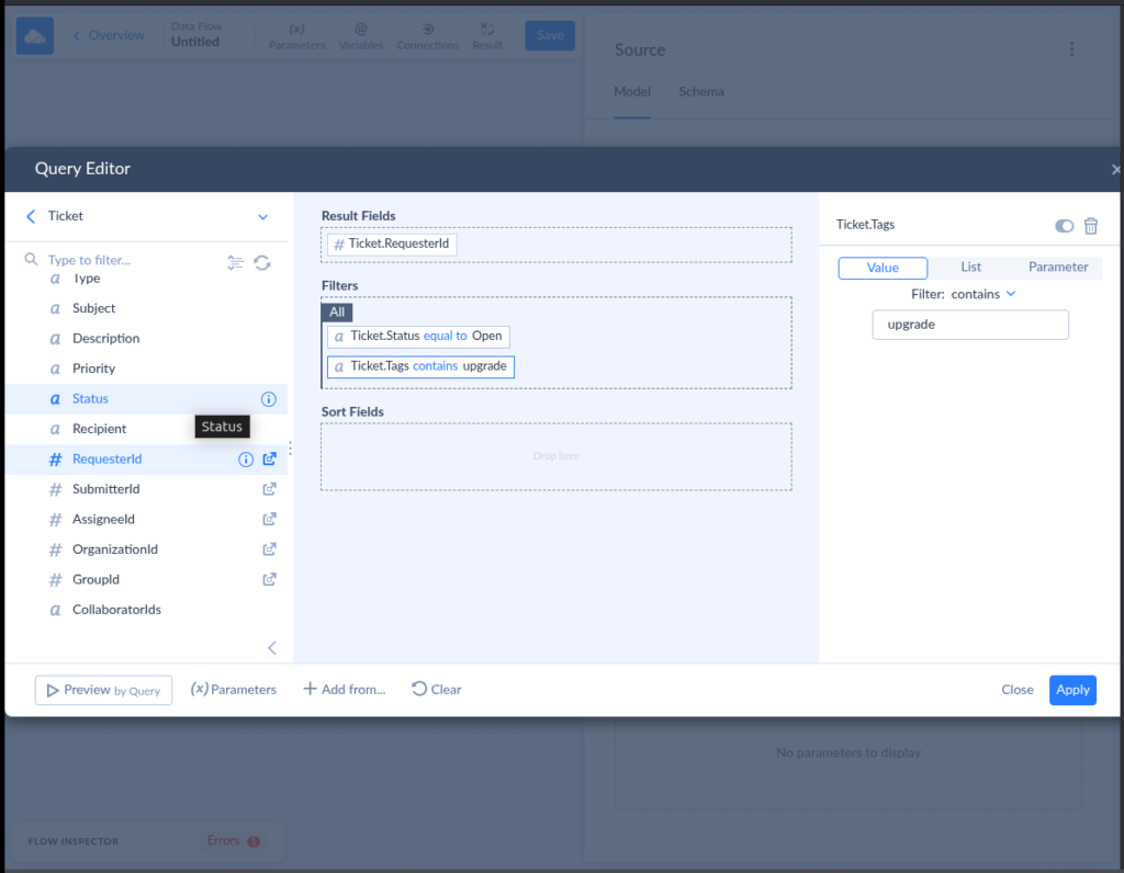 query editor