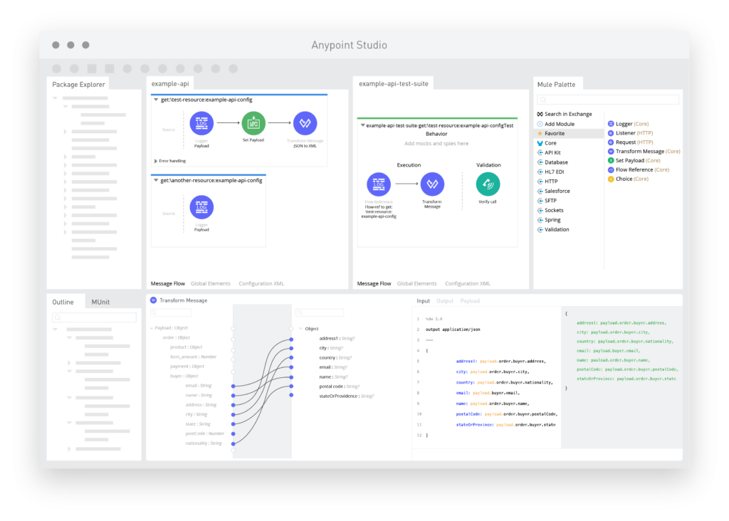 MuleSoft Anypoint platfotm web interface