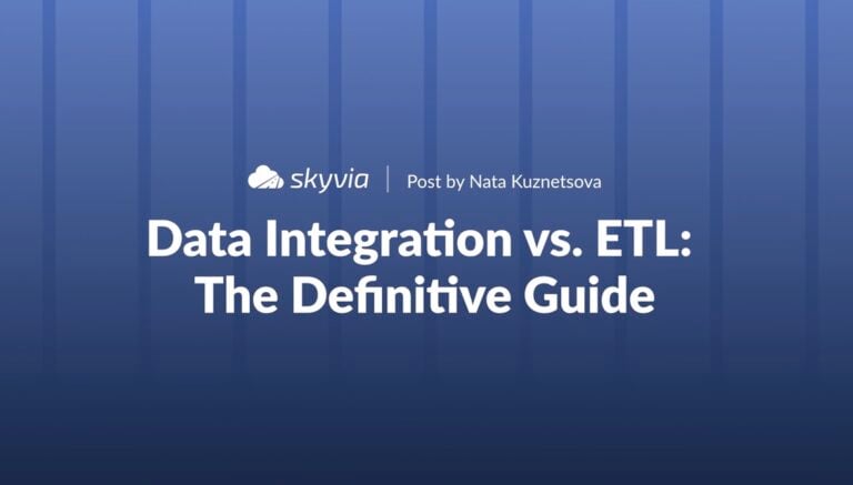 Dsta Integration vs ETL