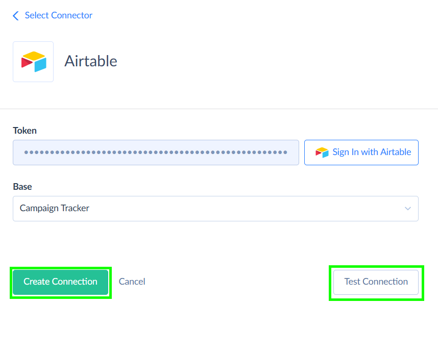 Airtable Connection in Skyvia
