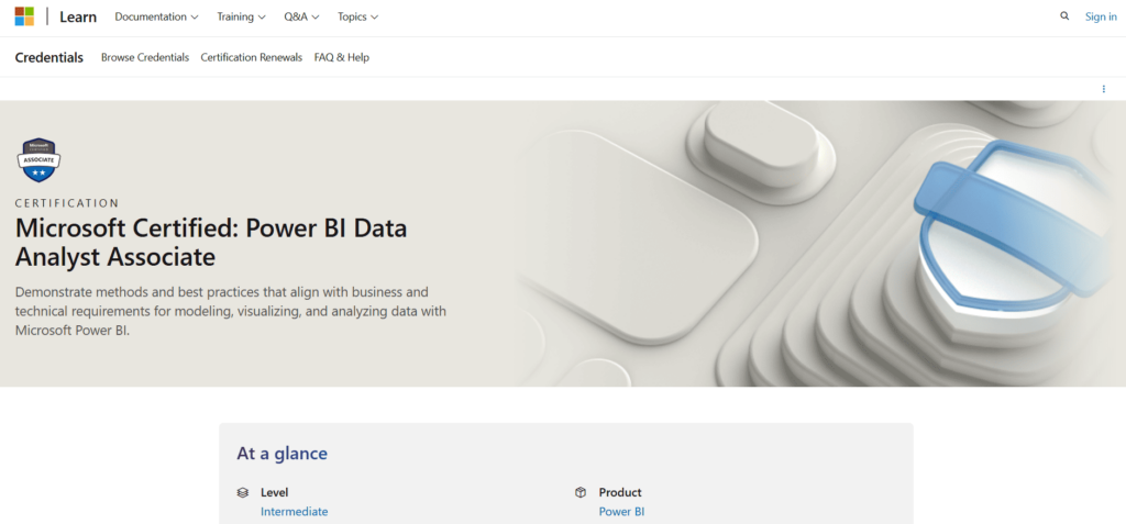 Microsoft Certified: Power BI Data Analyst Associate 
