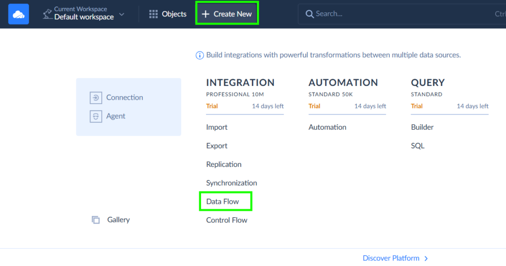 New Data Flow in Skyvia