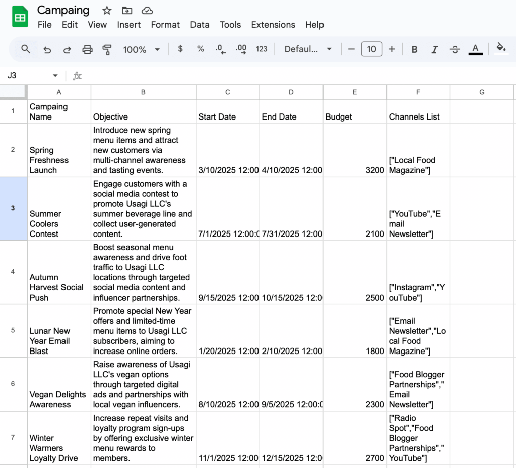 Airtable to Google Sheets Import Results by Skyvia