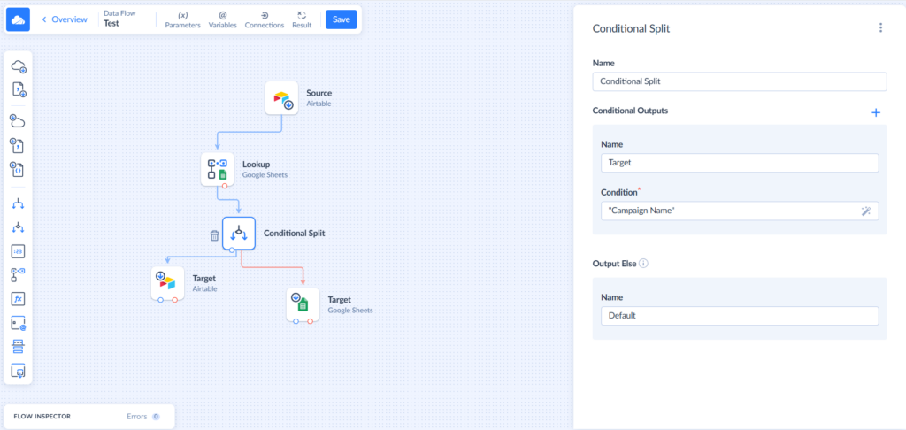 Conditional Split Component in Skyvia