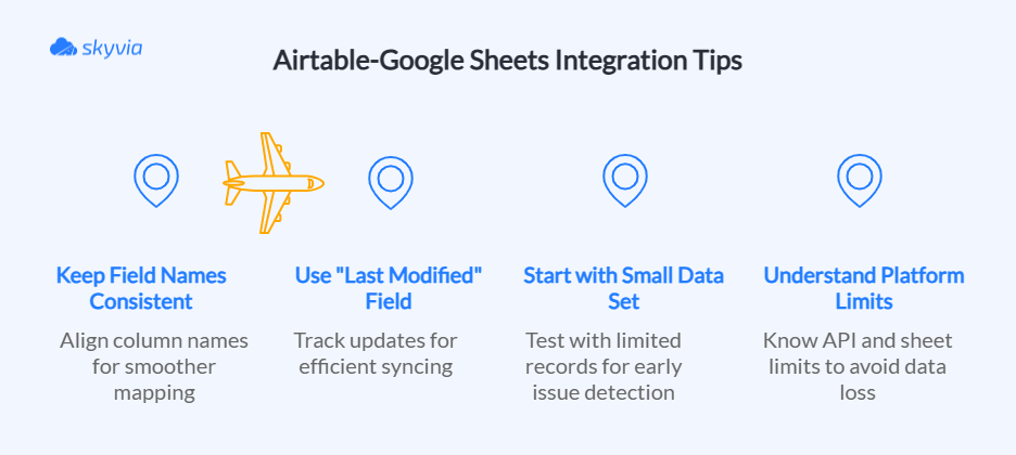 Tips for Airtable to Google Sheets Integration