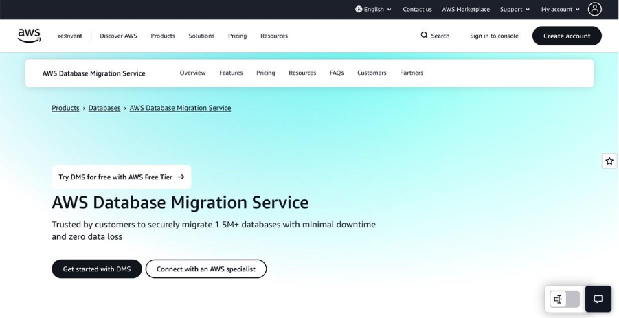 AWS Database Migration Service (DMS) 