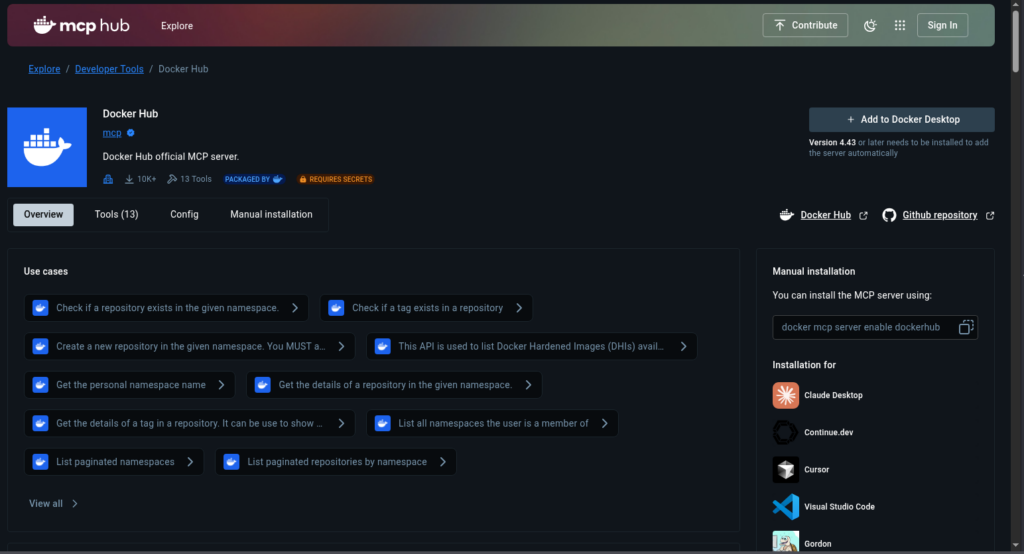 Docker Hub MCP