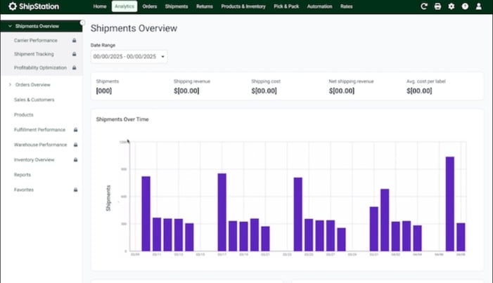 ShipStatrion Dashboard