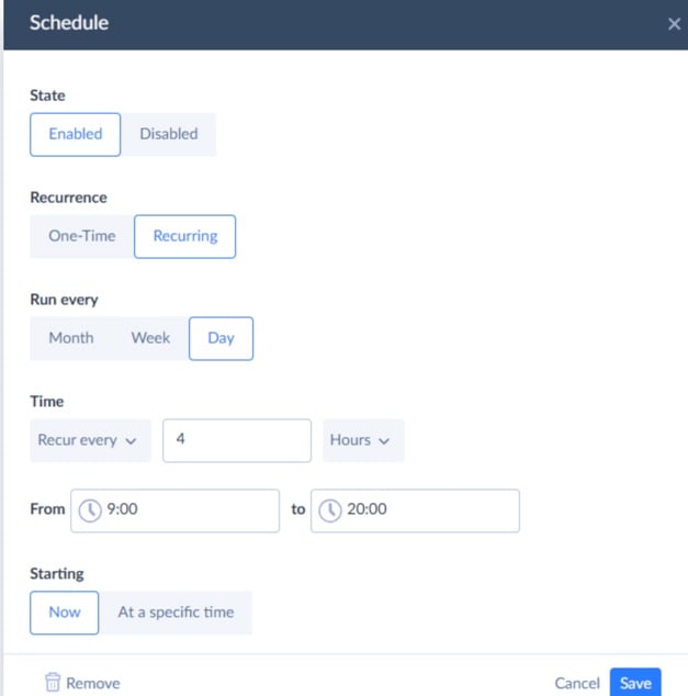 How to schedule an integration in Skyvia Skyvia Scheduling