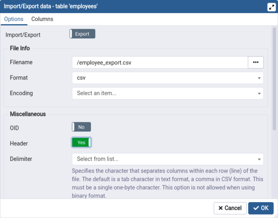How to Export in PgAdmin pgAdmin Export in PostgreSQL