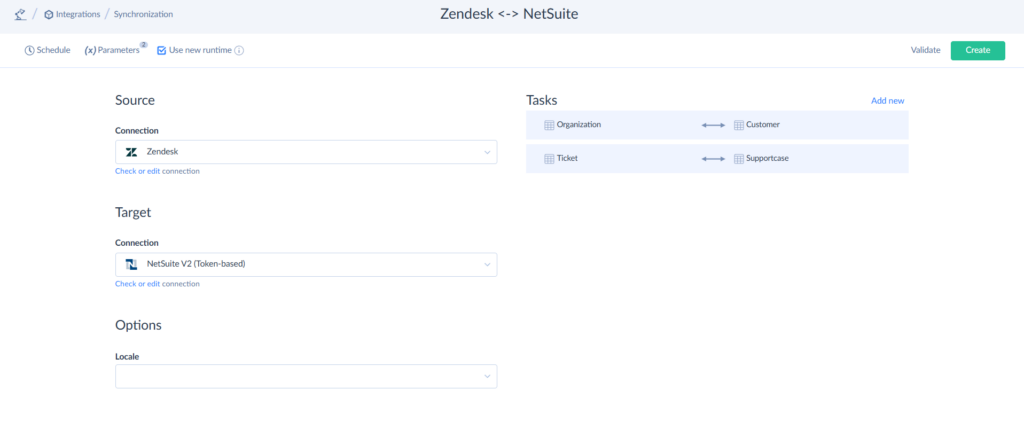 Zendeck NetSuite data sync
